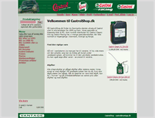 Tablet Screenshot of castrolshop.dk